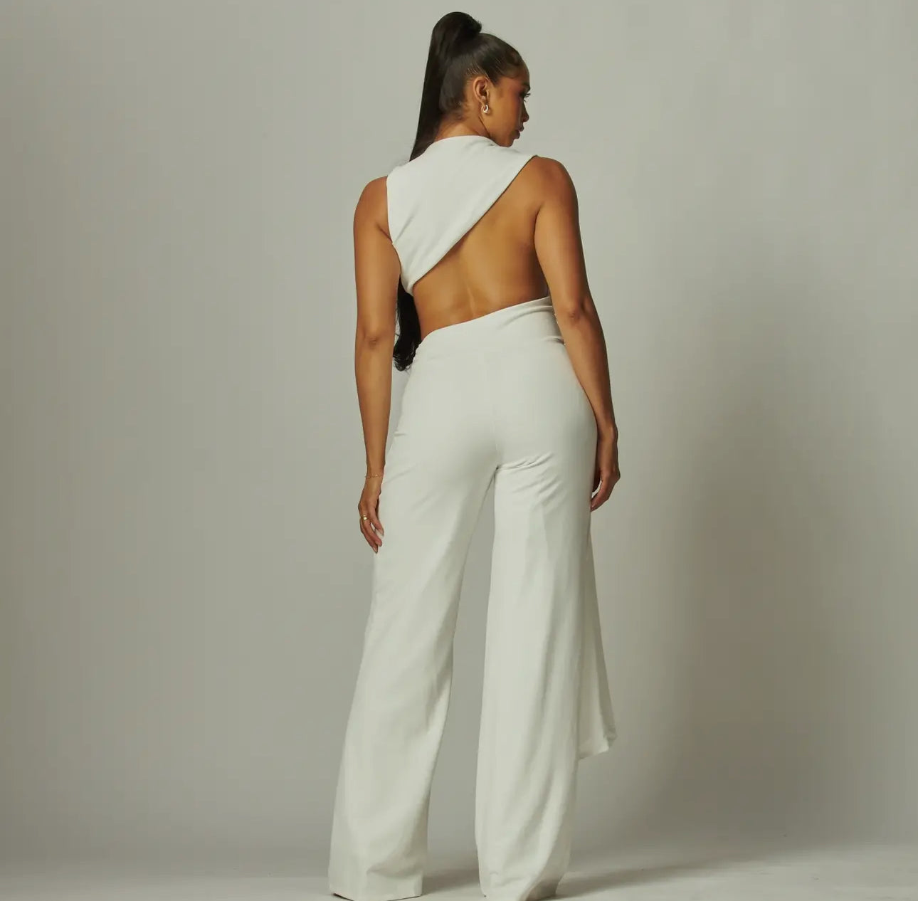 Living Luxe Jumpsuit: IVORY