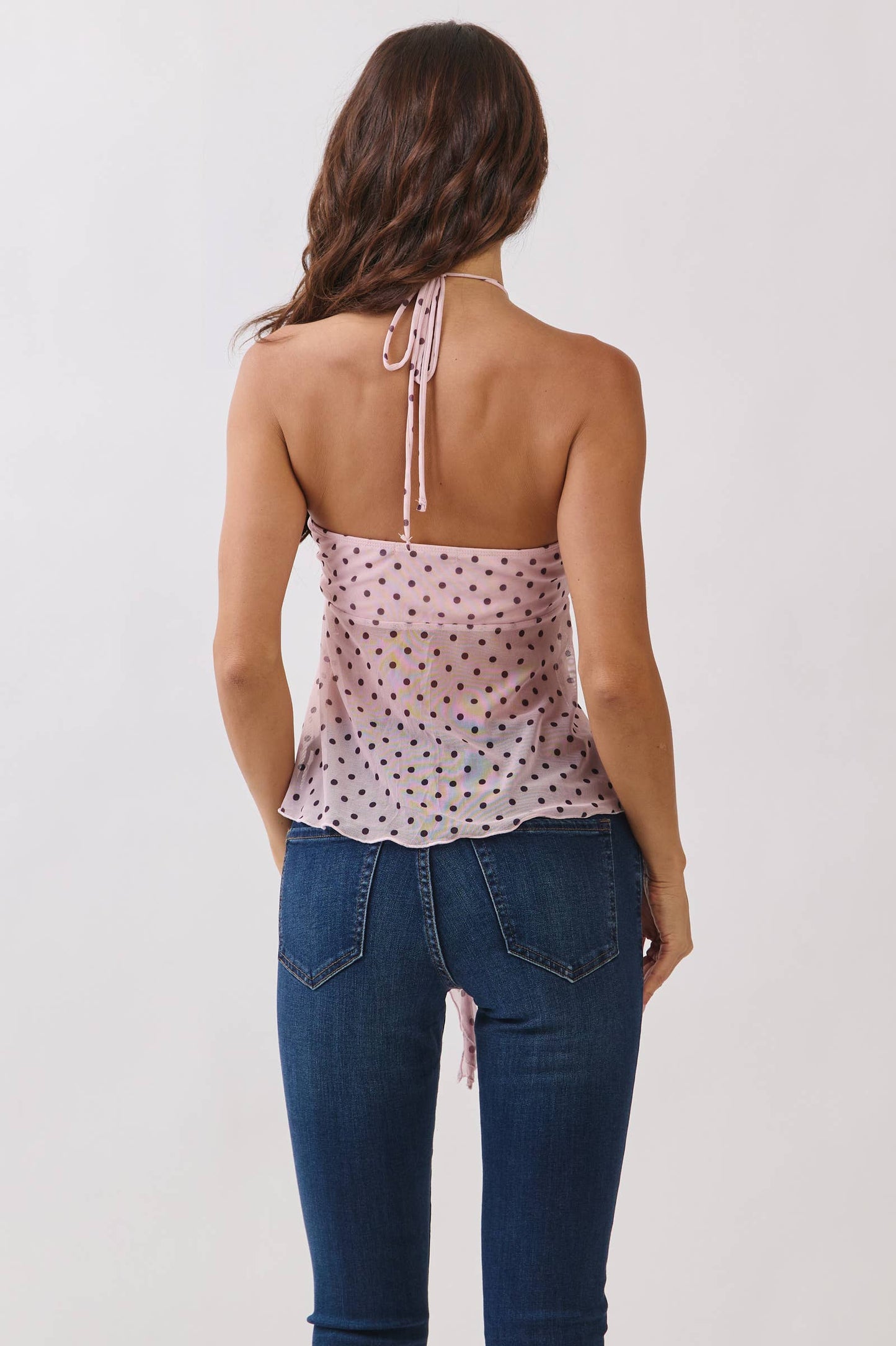 PRINT EMBELISHED BANDEU SEXY CAMISOLE TOP