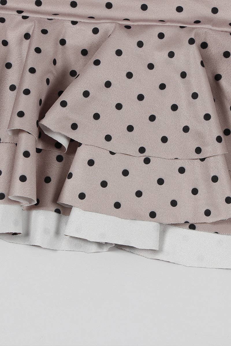 Halter Neck Polka Dot Mini Dress